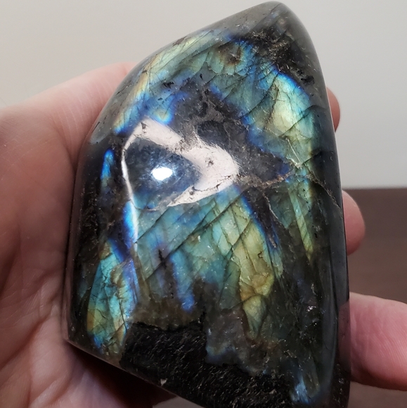 Labradorite Crystal Freeform, Two-Sided Flash, 0.67 Pounds - Picture 13 of 13